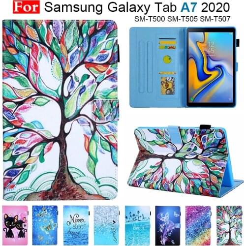 2020 Funda Tablet Tablets for Samsung Galaxy Tab A7 Case SM-T500 SM-T505 Smart Stand Cover for Samsung A7 10.4''Case