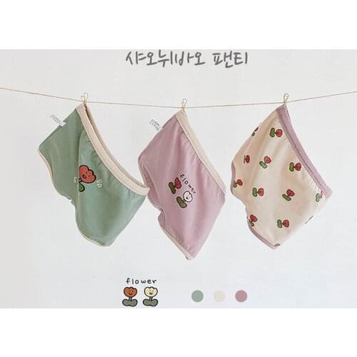 Kids Girls Cartoon Print Underwears 3Pcs New Cute Fashion Baby Girl Comfortable 100% Cotton Cute Panties Children Lovely Pattern