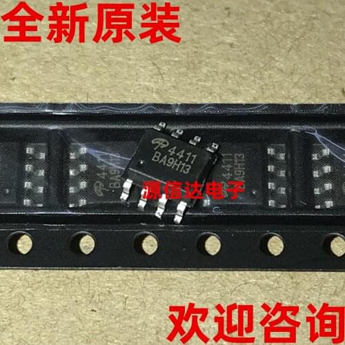 5PCS Brand new imported AO4411 screen printing: actual picture shooting of 4411 8A 30V SOP8 P channel MOS tube