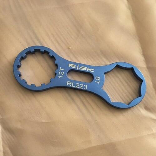 RISK MTB Bike Suntour Front Fork Shock Absorber Repair Tool Bicycle 8T 12T Wrench for Suntour XCM XCR XCT RST Fork Removal Tool