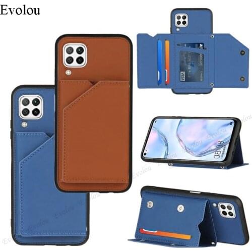 Multi-card Slot Stand Phone Cover for Huawei Honor 9X Russia P Smart Z Y9 Prime 2019 P40 P30 Lite Flip Wallet Leather Case Bag