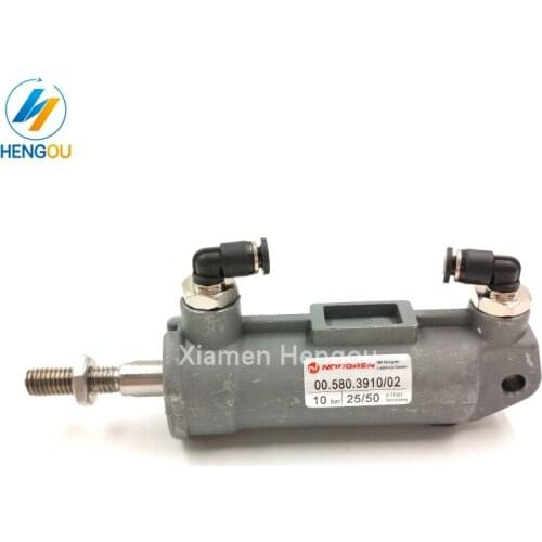 1 Piece Heidelberg Pneumatic Cylinder D25 H50 Cylinder with Rubber Head 00.580.3910 SM74 PM74 CD74 water roller cylinder