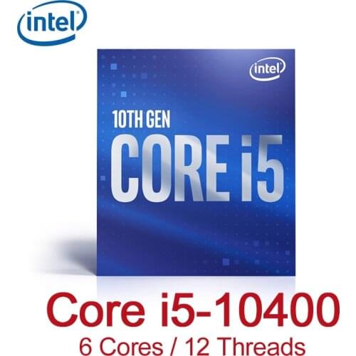 Intel Core i5-10400 Desktop Processor 6 Cores up to 4.3 GHz LGA1200 (Intel 400 Series Chipset) 65W