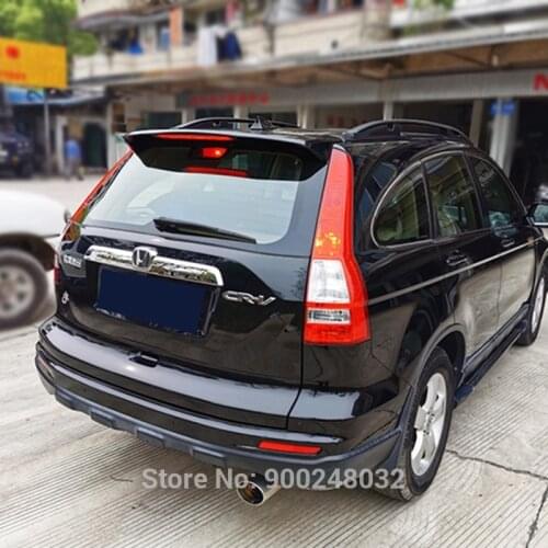 For Honda CRV Spoiler 2007-2011 ABS Plastic Unpainted Color Rear Roof Spoiler Wing Trunk Lip Boot Cover Car Styling