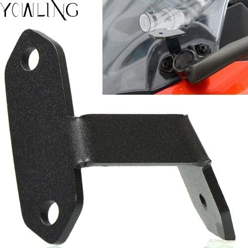 For Kawasaki Ninja400 Ninja 400 2018 2019 Motorcycle Front Windshield Left DVR recorder seat bracket Mount Kit Stand Holder
