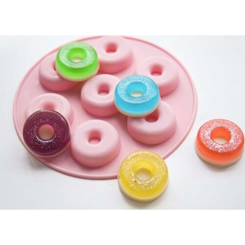 7-hole Donut Silicone Mold DIY Handmade Soap Mold Resin Mold Fondant Cake Mold Chocolate Mold Cake Decoration Accessories