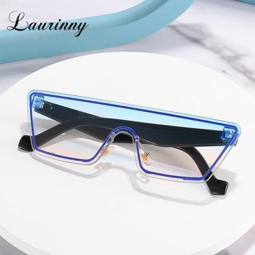 2021 Fashion Futuristic Oversized Sunglasses Brand Designer Cool One Piece Lens Eyewear Unique Sun Glasses Rimless Shades Female