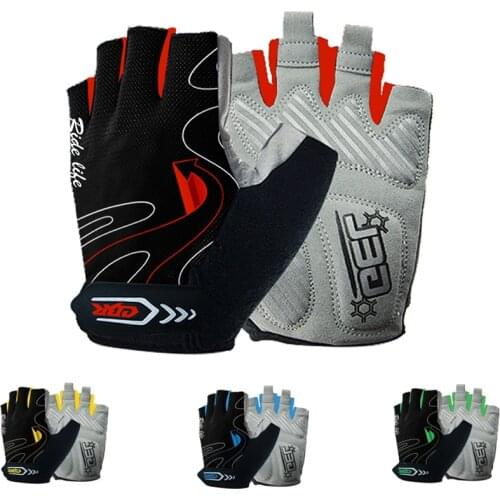 Man Lycra Half-Finger Bicycle Gloves Cycling Sport Bike Gloves Mens Cycling Mountain Bike Gloves Guantes Ciclismo Luvas Guant