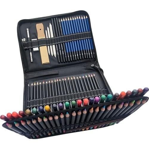 Drawing & Art Supplies Set - Colored Drawing Pencils Set - Sketching, Graphite Pencils, Perfect Art Kit for Beginners