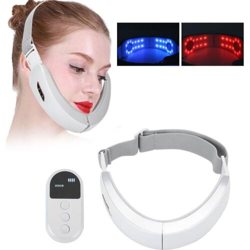 A Set Profession EMS Vibration Face Slimming Machine Chin Lift Belt Photon Therapy Face Massager Face Lifting Machine Skin Care