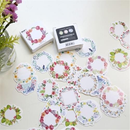 45pcs Colorful Garland Cute Decorative Stickers Scrapbooking Stick Label Diary Bullet Journal Stickers Stationery Album Stickers