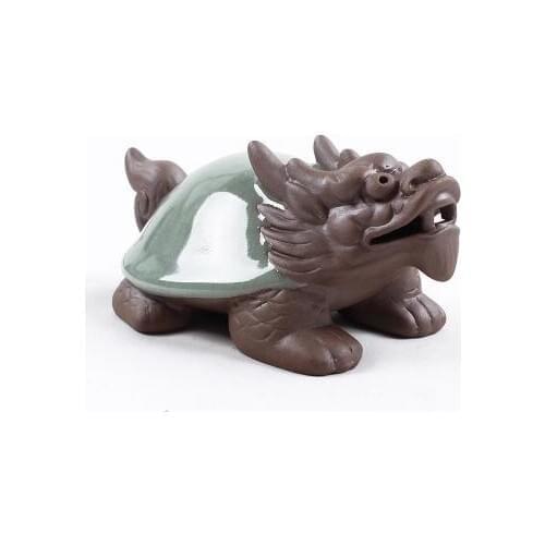 New arrival Chinese turtle dragon treasure tea pet purple grit Kung Fu tea sets accessory gift packing t80
