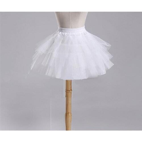 New Children Petticoats for Formal/Flower Girl Dress 3 Layers Hoopless Short Crinoline Little Girls/Kids/Child Underskirt
