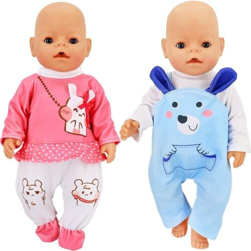43cm reborn baby doll clothes cute rompers for 40cm Nenuco ropa y su Hermanita 17" doll clothes