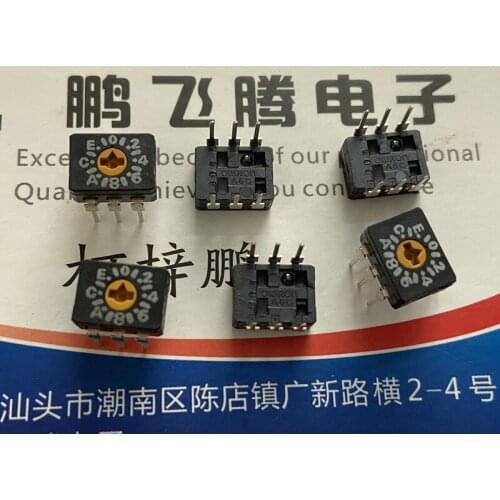 Original new 100% A6C-16R(N) 0-F 16 bit rotary code switch 3:3