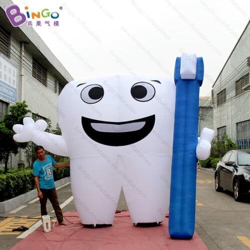 Personalized 3 meters giant inflatable tooth / 10 feet inflatable tooth balloon / advertising inflatable teeth model toys