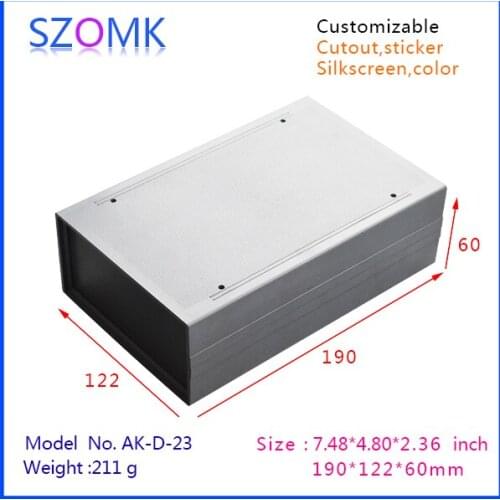 Plastic enclosure electrical plastic case (4 pcs) 190*122*60mm instrument project box, electronics abs plastic desk top boxes