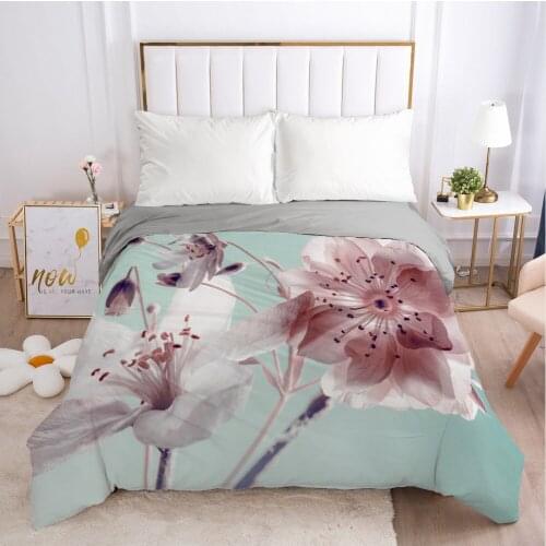 Duvet Cover Comforter/quilt/blanket Case with Zipper 3D HD Green Polyester/Cotton Printed 140x200/240x220 Bedding