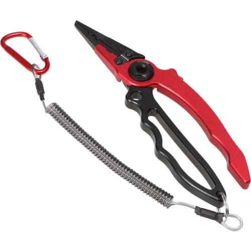 Fishing Plier Fishing Clamp Fish Grabber Controller Fishing Line Cutter Hook Remover Multifunctional Portable Aluminum Alloy