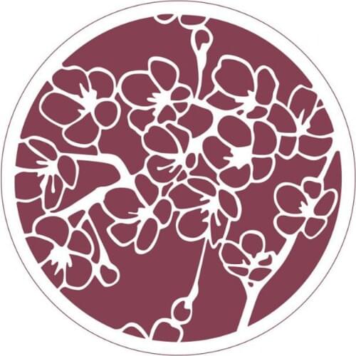 Plant Flower Pattern Template Reusable Round Painting Bullet Journal Stencils For Scrapbooking Stencil Journal Stencil Drawing