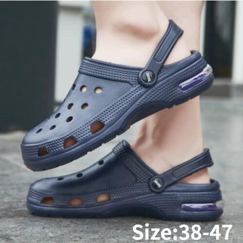 Mens and Womens Sandals and Slippers Fashion Croc Clogs Shoes Casual Outdoor Two-wear Beach Shoes Mens Shoes Plus Size