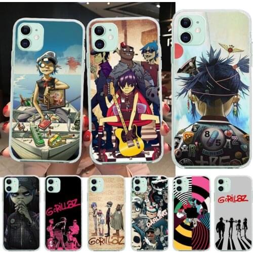 Gorillaz Phone Case for iphone 12 pro max 11 pro XS MAX 8 7 6 6S Plus X 5S SE 2020 XR cover