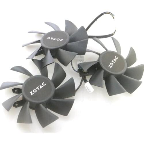 12V 85mm 4Pin GPU Fan For ZOTAC RTX2060 GTX1660 1660tiS X-GAMING HA Graphics Card Cooling Fan