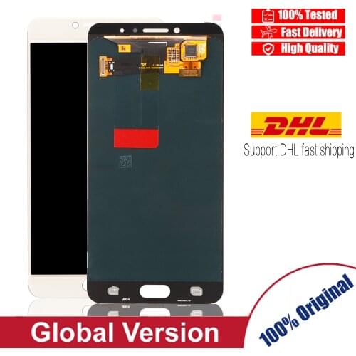 100% Original 5.7'' Display Screen for SAMSUNG Galaxy C7 Pro C7010 LCD Touch Digitizer Assembly Repair Parts
