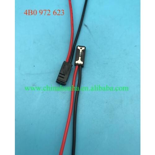 2pcs/lot 2 Pin Female Plug Connector With Pigtail Warning Sender 4B0 972 623
