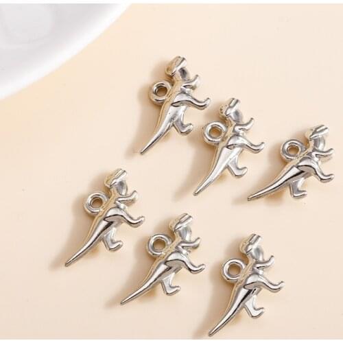 30pcs 20*11mm Cartoon Animal Dinosaur Charms Pendant For Necklace Bracelets Making DIY Jewelry Findings Accessories