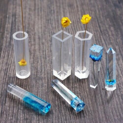3pcs/set Resin Jewelry Pendant Mould DIY Pendant Liquid Silicone Mold Handmade Decoration Tools Crystal Design