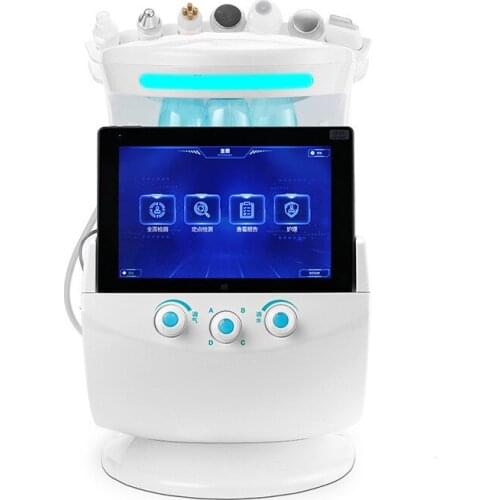 Intelligent ice blue hydrafacial machine oxygen jet Aqual peeling with 10 million pixel skin analzyer rf fractional
