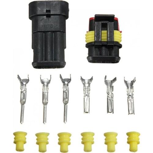 Car Connector Part 3 Pin Way Sealed Male Female Connector Housing Electrical Wire Auto Connector Plug for motorcycle scooter