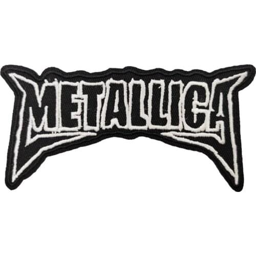 White Black Music Band Rock Punk Badge Embroidered iron on patch