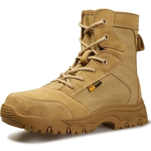 Ultra Light Waterproof Combat Training Tactical Army Boots Outdoor Climbing Hunting Breathable Wearproof Desert Hiking Shoes