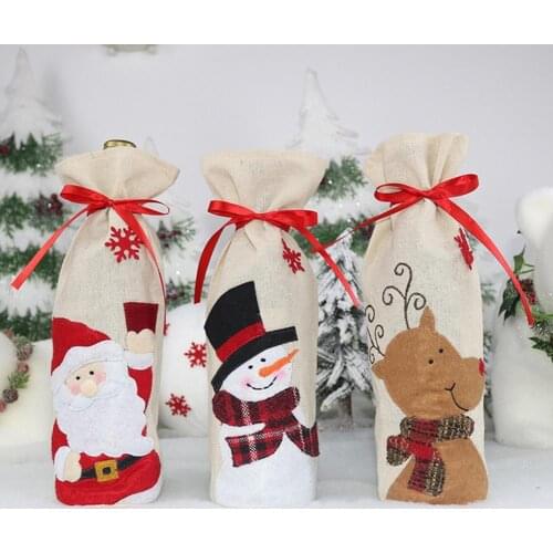 Decorative Imitation Linen Wear-resistant Imitation Linen Bottle Sleeve for Bar