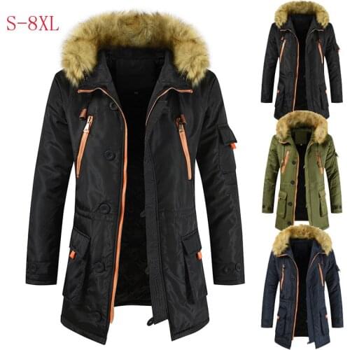 Long Parkas Winter Jacket Men 2021 New Warm Windproof Casual Outerwear Padded Cotton Coat Big Pockets High Quality Parkas Men