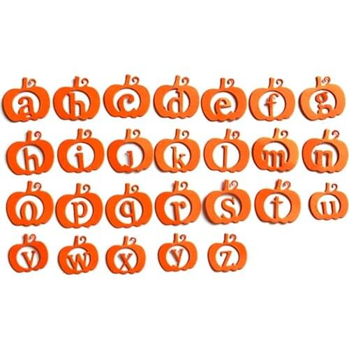 Halloween Pumpkin Letter Metal Cutting Dies Stencil DIY Scrapbooking Album Paper Card Template Mold Embossing Decor Au18 21