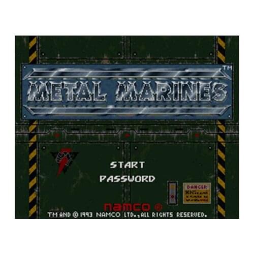 Metal Marines 16 bit Big Gray Game Card For USA NTSC Game Player