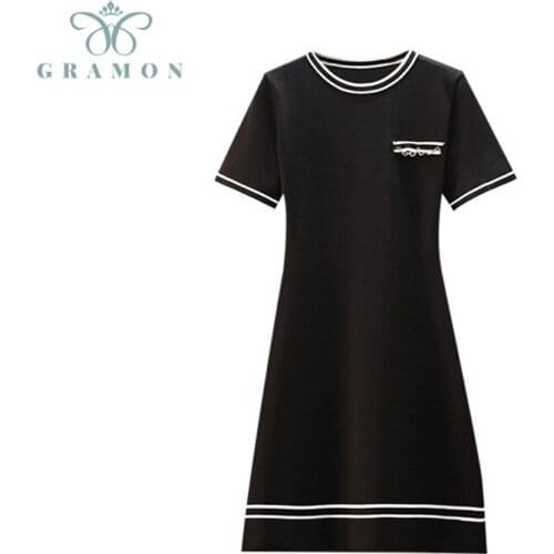 Модные вязаные платья Mina dream sound China At AliExpress