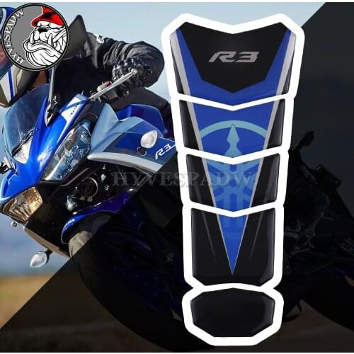 Motorcycle 3D Fuel Tank Pad Sticker Protective Decorative Decal for YZF R3 Tank Pad Sticker
