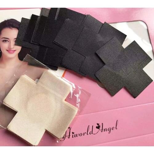 1pair (2Pcs) Paste Breast Stickers Experience Cross/X Disposable Cool Self-Adhesive Cloth Breast Pasties Pad Nipple Cover Bra
