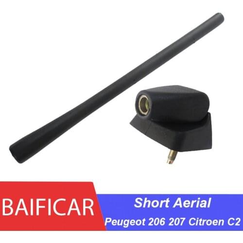 Baificar Brand New Genuine Short Aerial Antenna Mast Top Antenna Pedestal Base 656110 For Peugeot 206 207 Citoren C2 Hatchback