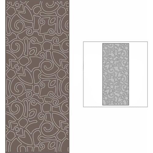 New Slim Dotted Lace Stripe Background Plate Craft Embossing Mold 2021 Metal Cutting Dies for DIY Scrapbooking Album Card Making