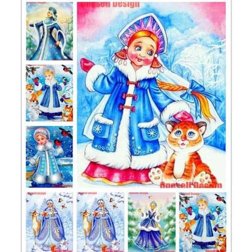 2019 new style Christmas gift 5d diamond embroidery full set animal 5d diamond painting full set animal Christmas decortion