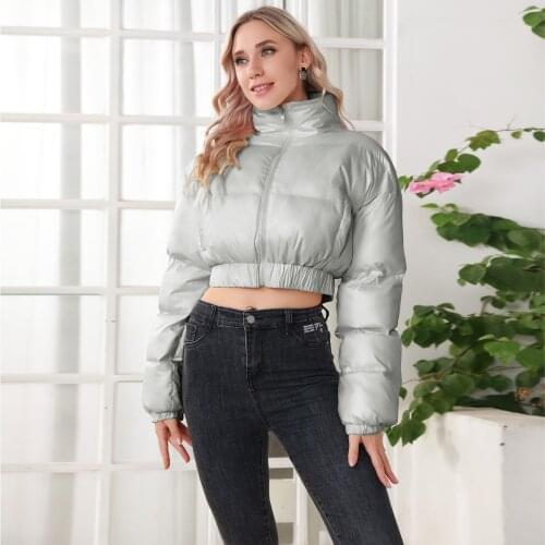 Женские короткие куртки OUSHILUO China At AliExpress