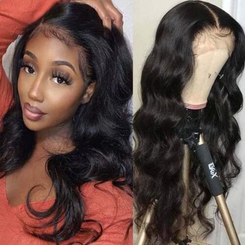 Hairmoda Body Wave Wig Transparent Lace Frontal Wigs T Part Remy Brazilian 32 34 36 Inch Long Wavy Body Wave Human Hair Wig 180