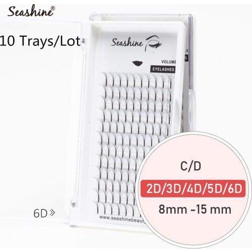 Heat Bonded Premade Volume Fans 3D Lashes Russian Volume Eyelash Extensions Pre Made Long Stem Lash Extensions Free Shipping