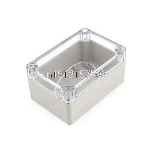 Clear Cover Waterproof Sealed Electronic Case Junction Box 100 x 67 x 50mm