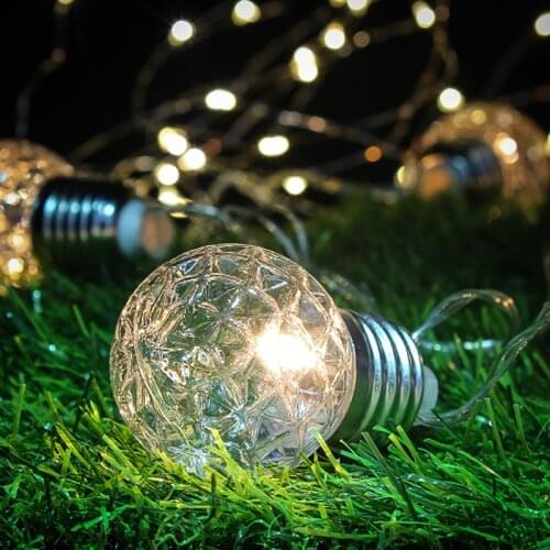 LED Solar String Lights Outdoor Waterproof LED String Fairy Lights Solar Garden Light for Garden Christmas Lights Outside Lamp